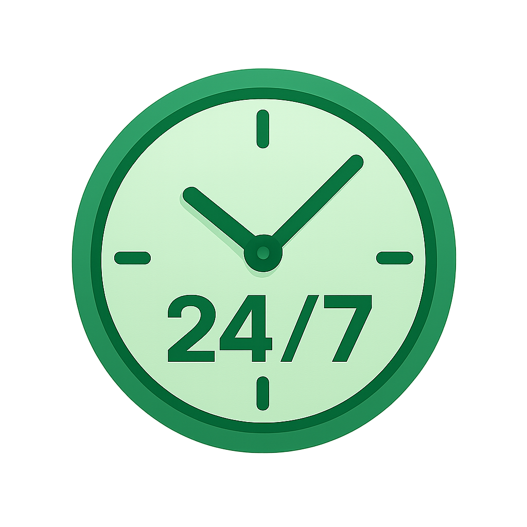 24/7 Availability
